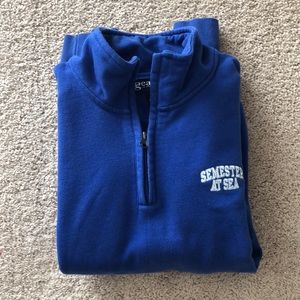 Semester at sea 1/4 zip pullover